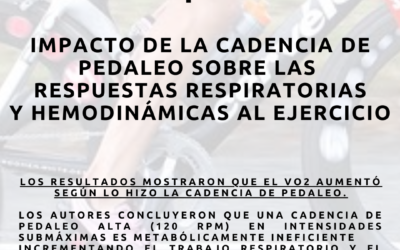 Cadencia de pedaleo y eficiencia metabólica