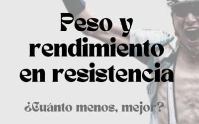 ¿Menos peso = más rendimiento?